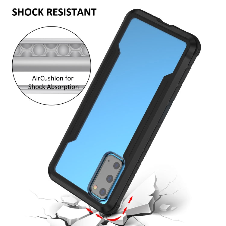 For Samsung Galaxy S20 iPAKY Thunder Series Aluminum Frame + TPU Bumper + Clear PC Shockproof Case(Black) - Galaxy Phone Cases by iPAKY | Online Shopping UK | buy2fix