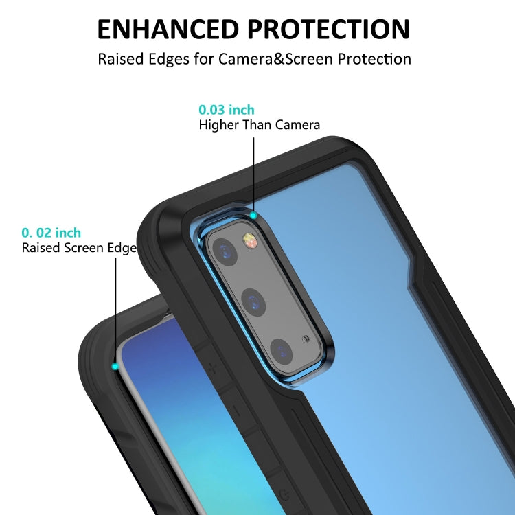 For Samsung Galaxy S20 Ultra iPAKY Thunder Series Aluminum Frame + TPU Bumper + Clear PC Shockproof Case(Black) - Galaxy Phone Cases by iPAKY | Online Shopping UK | buy2fix