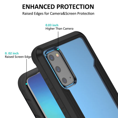For Samsung Galaxy S20 Ultra iPAKY Thunder Series Aluminum Frame + TPU Bumper + Clear PC Shockproof Case(Black) - Galaxy Phone Cases by iPAKY | Online Shopping UK | buy2fix