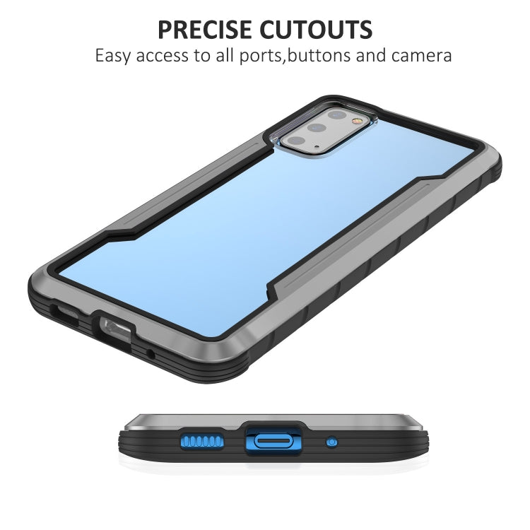 For Samsung Galaxy S20 Ultra iPAKY Thunder Series Aluminum Frame + TPU Bumper + Clear PC Shockproof Case(Black + Grey) - Galaxy Phone Cases by iPAKY | Online Shopping UK | buy2fix