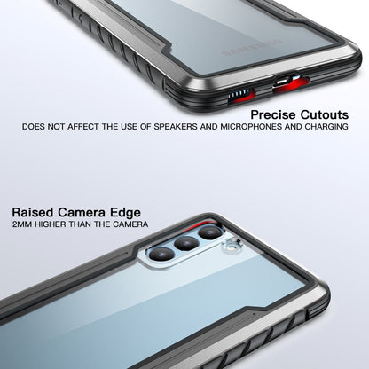 For Samsung Galaxy S21 Ultra 5G iPAKY Thunder Series Aluminum Frame + TPU Bumper + Clear PC Shockproof Case(Black + Grey) - Galaxy S21 Ultra 5G Cases by iPAKY | Online Shopping UK | buy2fix