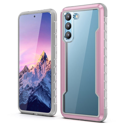 For Samsung Galaxy S21 Ultra 5G iPAKY Thunder Series Aluminum Frame + TPU Bumper + Clear PC Shockproof Case(Rose Gold) - Galaxy S21 Ultra 5G Cases by iPAKY | Online Shopping UK | buy2fix