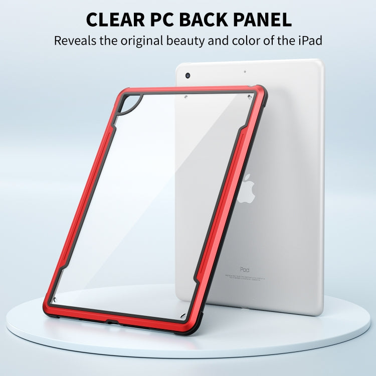 For iPad 10.2 iPAKY Thunder Series Aluminum Frame + TPU Bumper + Clear PC Shockproof Case(Red) - iPad 10.2 Cases by buy2fix | Online Shopping UK | buy2fix