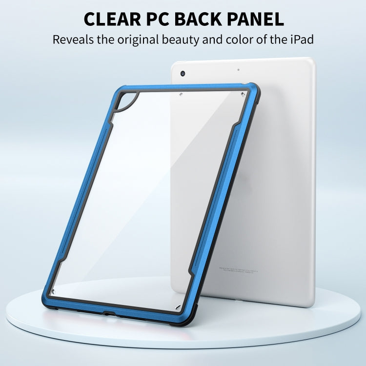 iPAKY Thunder Series Aluminum Frame + TPU Bumper + Clear PC Shockproof Case For iPad Air 2022 / 2020 10.9(Blue) - iPad Air (2022) / (2020) 10.9 Cases by buy2fix | Online Shopping UK | buy2fix