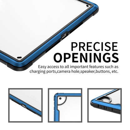 iPAKY Thunder Series Aluminum Frame + TPU Bumper + Clear PC Shockproof Case For iPad Air 2022 / 2020 10.9(Blue) - iPad Air (2022) / (2020) 10.9 Cases by buy2fix | Online Shopping UK | buy2fix