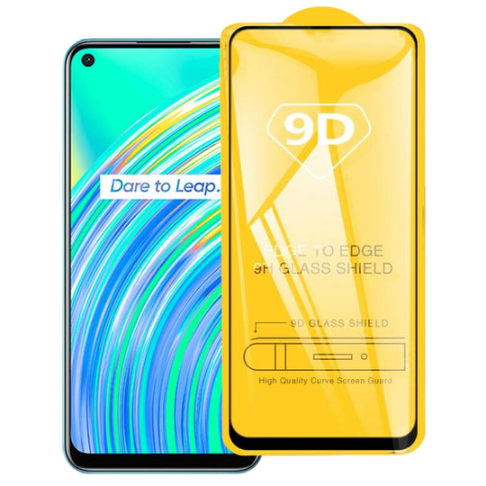 For OPPO Realme C17 9D Full Glue Full Screen Tempered Glass Film