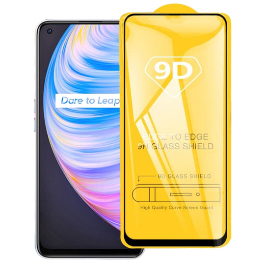For OPPO Realme Q2 Pro 9D Full Glue Full Screen Tempered Glass Film