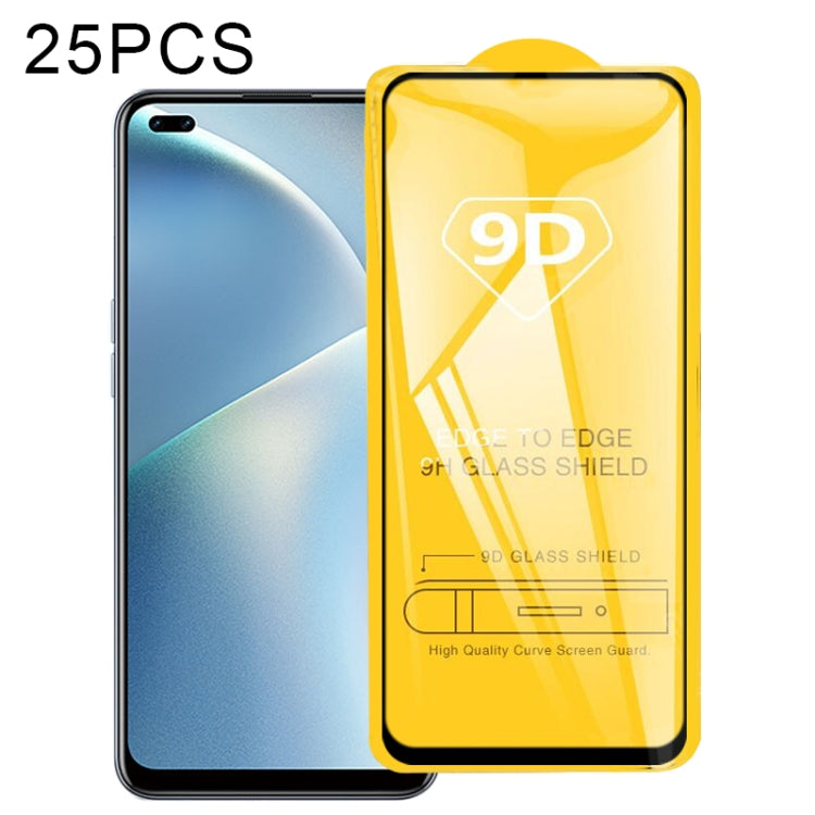 For OPPO A93 2020 25 PCS 9D Full Glue Full Screen Tempered Glass Film - OPPO Tempered Glass by imak | Online Shopping UK | buy2fix