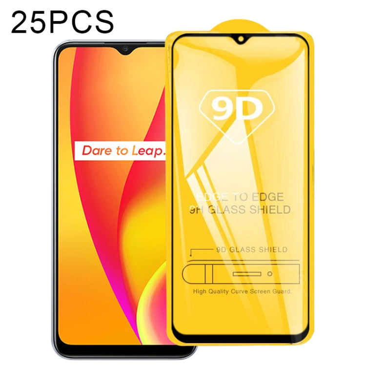 For OPPO Realme C15 25 PCS 9D Full Glue Full Screen Tempered Glass Film - Realme Tempered Glass by imak | Online Shopping UK | buy2fix