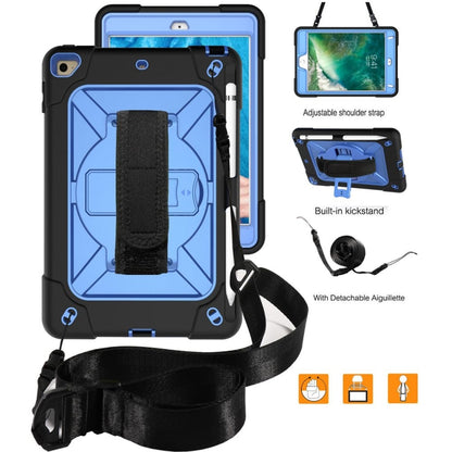 Contrast Color Silicone + PC Combination Case with Holder For iPad mini 3(Black + Blue) - iPad Mini 4 & 3 & 2 & 1 Cases by buy2fix | Online Shopping UK | buy2fix