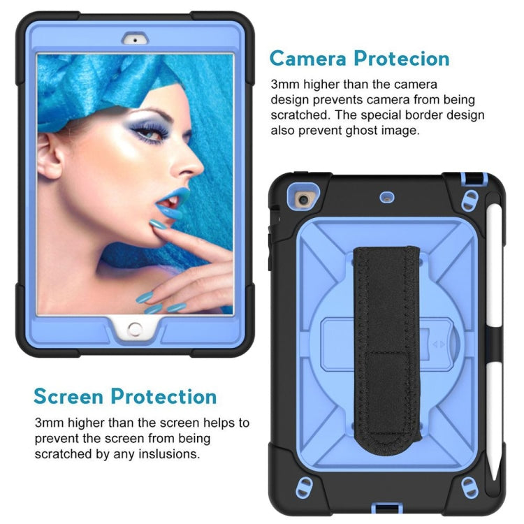 Contrast Color Silicone + PC Combination Case with Holder For iPad mini 3(Black + Blue) - iPad Mini 4 & 3 & 2 & 1 Cases by buy2fix | Online Shopping UK | buy2fix