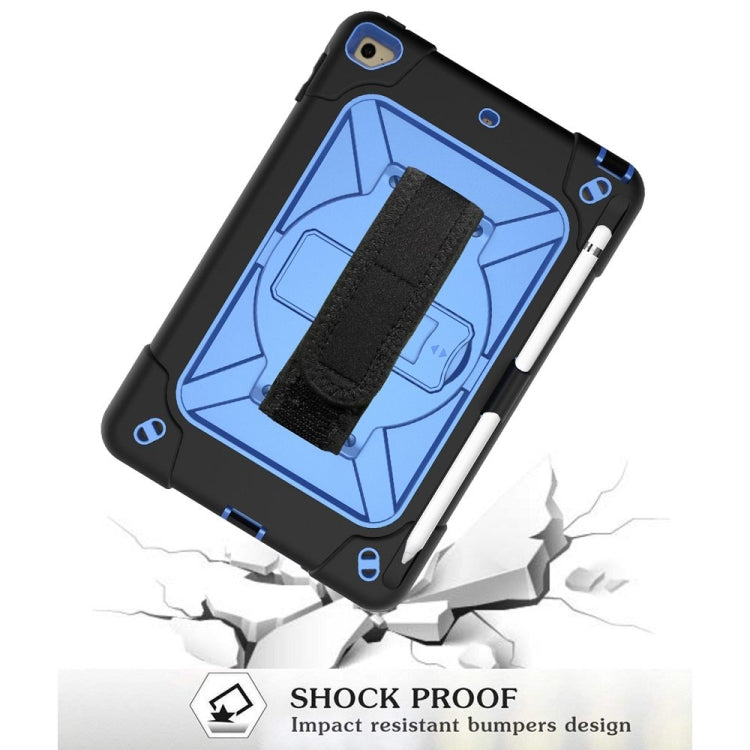 Contrast Color Silicone + PC Combination Case with Holder For iPad mini 3(Black + Blue) - iPad Mini 4 & 3 & 2 & 1 Cases by buy2fix | Online Shopping UK | buy2fix
