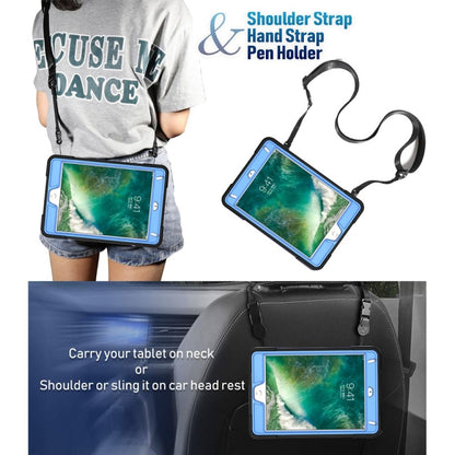 Contrast Color Silicone + PC Combination Case with Holder For iPad mini 3(Black + Blue) - iPad Mini 4 & 3 & 2 & 1 Cases by buy2fix | Online Shopping UK | buy2fix