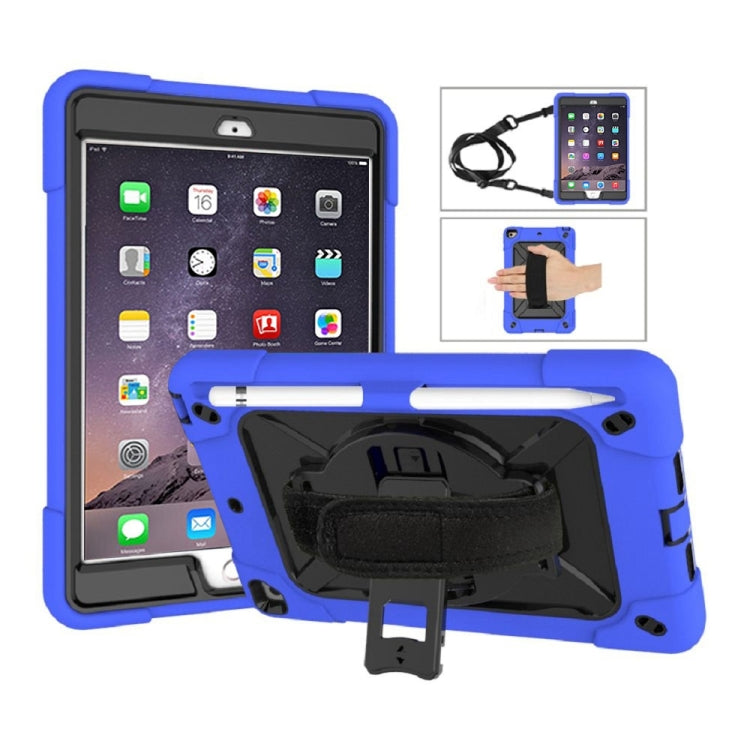 Contrast Color Silicone + PC Combination Case with Holder For iPad mini 3(Dark Blue + Black) - iPad Mini 4 & 3 & 2 & 1 Cases by buy2fix | Online Shopping UK | buy2fix