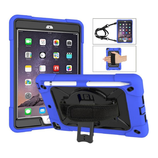 Contrast Color Silicone + PC Combination Case with Holder For iPad mini 3(Dark Blue + Black) - iPad Mini 4 & 3 & 2 & 1 Cases by buy2fix | Online Shopping UK | buy2fix