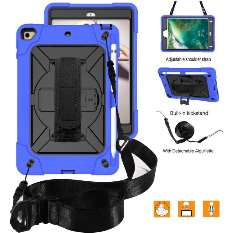 Contrast Color Silicone + PC Combination Case with Holder For iPad mini 3(Dark Blue + Black) - iPad Mini 4 & 3 & 2 & 1 Cases by buy2fix | Online Shopping UK | buy2fix