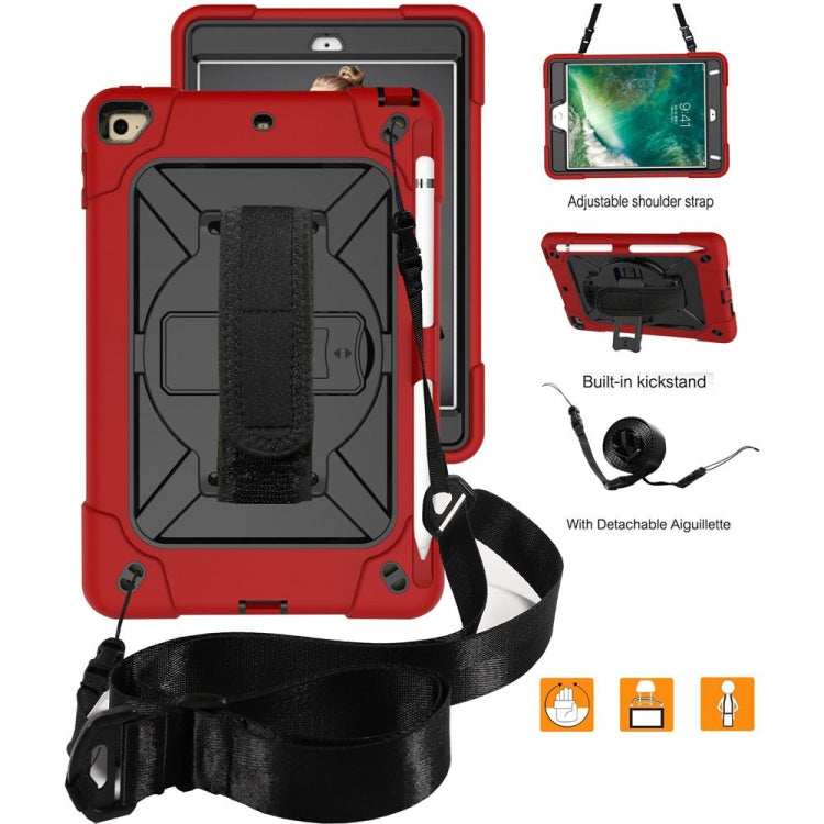Contrast Color Silicone + PC Combination Case with Holder For iPad mini 3(Red + Black) - iPad Mini 4 & 3 & 2 & 1 Cases by buy2fix | Online Shopping UK | buy2fix