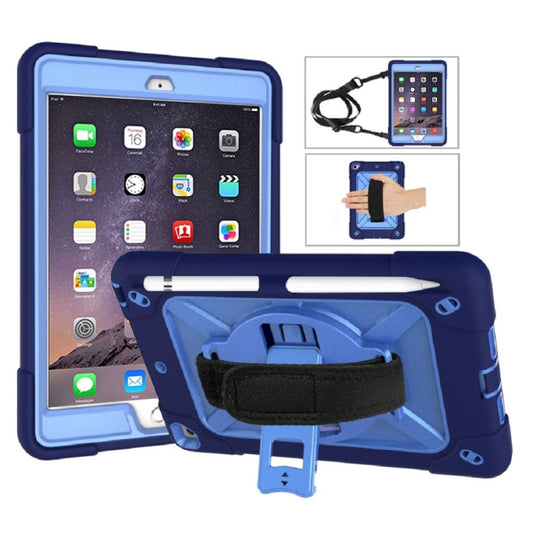Contrast Color Silicone + PC Combination Case with Holder For iPad mini 3(Navy Blue + Blue) - iPad Mini 4 & 3 & 2 & 1 Cases by buy2fix | Online Shopping UK | buy2fix