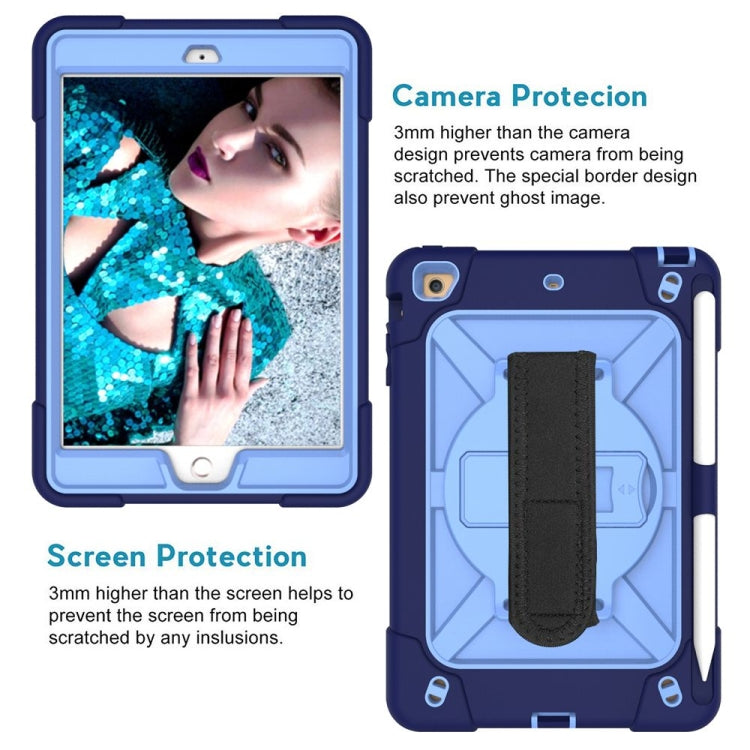 Contrast Color Silicone + PC Combination Case with Holder For iPad mini 3(Navy Blue + Blue) - iPad Mini 4 & 3 & 2 & 1 Cases by buy2fix | Online Shopping UK | buy2fix