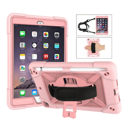 Contrast Color Silicone + PC Combination Case with Holder For iPad mini 3(Rose Gold) - iPad Mini 4 & 3 & 2 & 1 Cases by buy2fix | Online Shopping UK | buy2fix