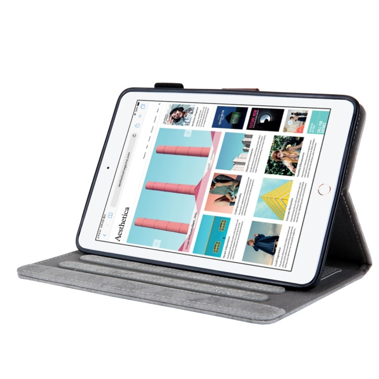 For iPad Mini 1 / 2 / 3 / 4 Business Style Horizontal Flip Leather Case, with Holder & Card Slot & Photo Frame & Sleep / Wake-up Function(Grey) - iPad Mini 4 & 3 & 2 & 1 Cases by buy2fix | Online Shopping UK | buy2fix