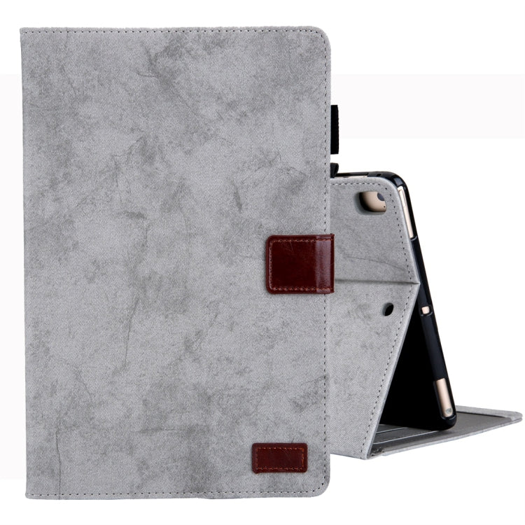 For iPad Mini (2019) Business Style Horizontal Flip Leather Case, with Holder & Card Slot & Photo Frame & Sleep / Wake-up Function(Grey) - iPad mini (2019) / mini 5 Cases by buy2fix | Online Shopping UK | buy2fix