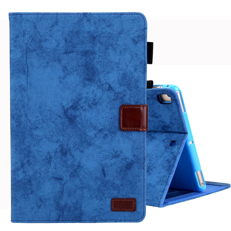 For iPad Mini (2019) Business Style Horizontal Flip Leather Case, with Holder & Card Slot & Photo Frame & Sleep / Wake-up Function(Blue) - iPad mini (2019) / mini 5 Cases by buy2fix | Online Shopping UK | buy2fix