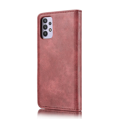 For Samsung Galaxy A32 5G DG.MING Crazy Horse Texture Flip Detachable Magnetic Leather Case with Holder & Card Slots & Wallet(Red) by DG.MING