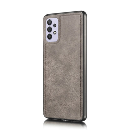 For Samsung Galaxy A32 5G DG.MING Crazy Horse Texture Flip Detachable Magnetic Leather Case with Holder & Card Slots & Wallet(Grey) - Galaxy Phone Cases by DG.MING | Online Shopping UK | buy2fix
