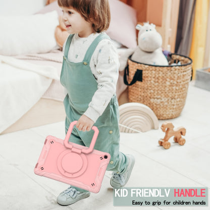 For Samsung Galaxy Tab A10.1 (2019) T510 Contrast Color Shockproof Robot Silicone + PC Case with Wristband Holder(Rose Gold) - Tab A 10.1 (2019) T510 / T515 by buy2fix | Online Shopping UK | buy2fix