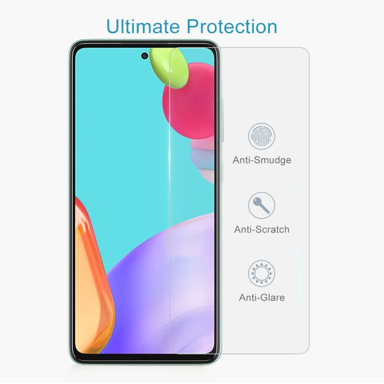 For Samsung Galaxy A52 5G 10pcs 0.26mm 9H 2.5D Tempered Glass Film by buy2fix