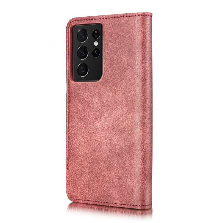 For Samsung Galaxy S21 Ultra 5G DG.MING Crazy Horse Texture Flip Detachable Magnetic Leather Case with Holder & Card Slots & Wallet(Red) by DG.MING