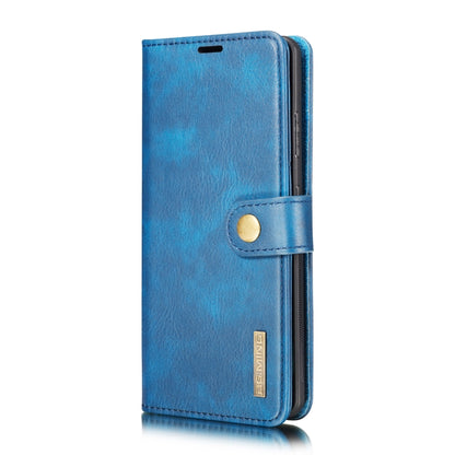 For Samsung Galaxy S21 Ultra 5G DG.MING Crazy Horse Texture Flip Detachable Magnetic Leather Case with Holder & Card Slots & Wallet(Blue) by DG.MING