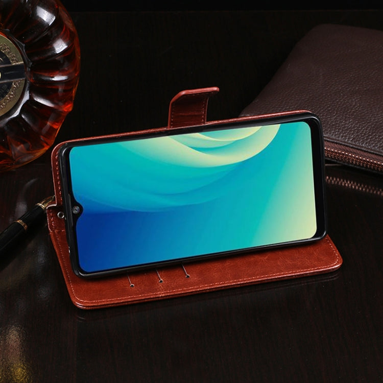 For ZTE Blade A7s 2020 idewei Crazy Horse Texture Horizontal Flip Leather Case with Holder & Card Slots & Wallet(Brown) - ZTE Cases by idewei | Online Shopping UK | buy2fix