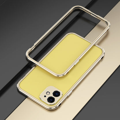 For iPhone 11 Pro Aurora Series Lens Protector + Metal Frame Protective Case (Gold) - iPhone 11 Pro Cases by buy2fix | Online Shopping UK | buy2fix