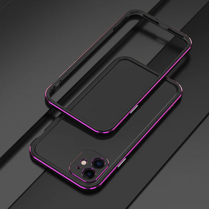 For iPhone 11 Pro Max Aurora Series Lens Protector + Metal Frame Protective Case (Black Purple) - iPhone 11 Pro Max Cases by buy2fix | Online Shopping UK | buy2fix