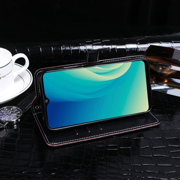 For ZTE Blade A7s 2020 idewei Crocodile Texture Horizontal Flip Leather Case with Holder & Card Slots & Wallet(Black) - ZTE Cases by idewei | Online Shopping UK | buy2fix