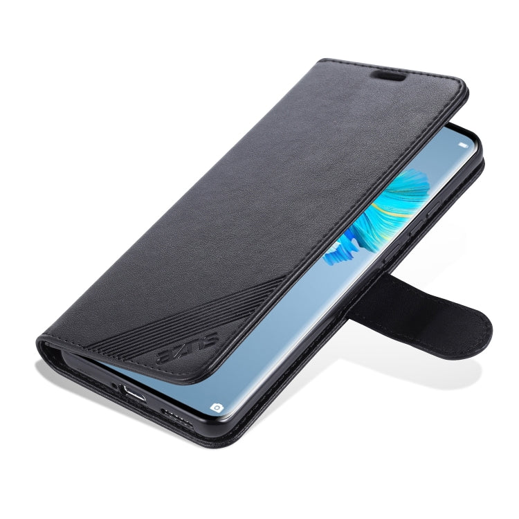 For Huawei Mate 40 AZNS Sheepskin Texture Horizontal Flip Leather Case with Holder & Card Slots & Wallet(Black) - Huawei Cases by AZNS | Online Shopping UK | buy2fix