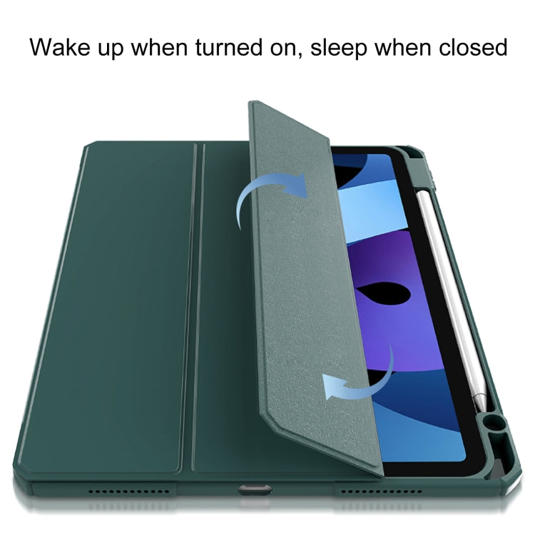 Mutural Pinyue Series PC + TPU Horizontal Flip Leather Case with Holder & Pen Slot & Sleep / Wake-up Function For iPad Air 2022 / 2020 10.9(Black) - iPad Air (2022) / (2020) 10.9 Cases by Mutural | Online Shopping UK | buy2fix