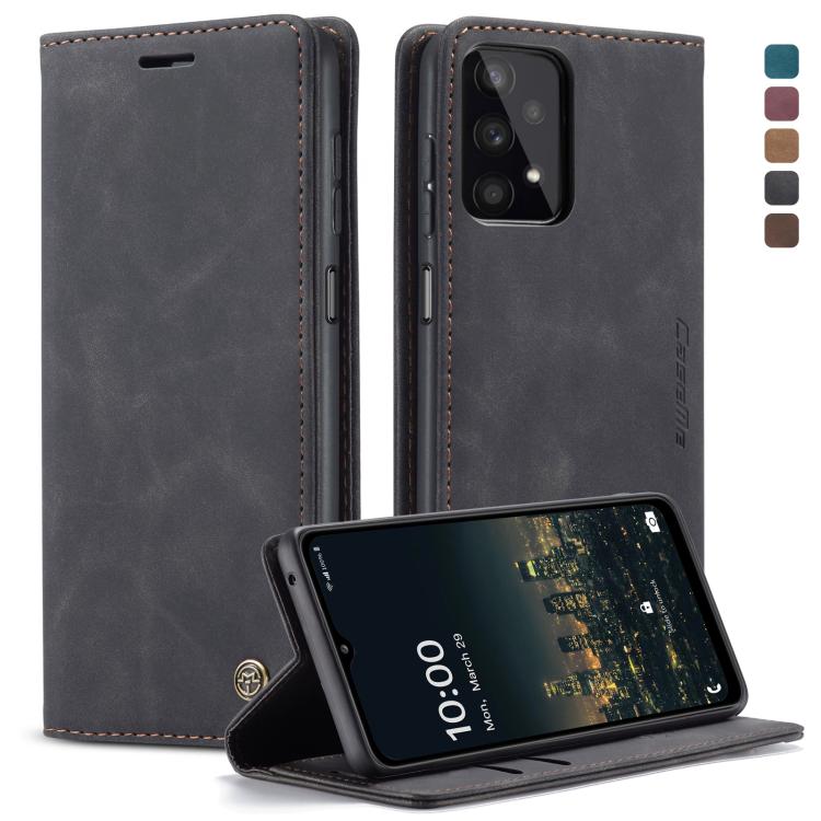 For Samsung Galaxy A32 5G CaseMe 013 Multifunctional Horizontal Flip Leather Case with Holder & Card Slot & Wallet(Black) by CaseMe