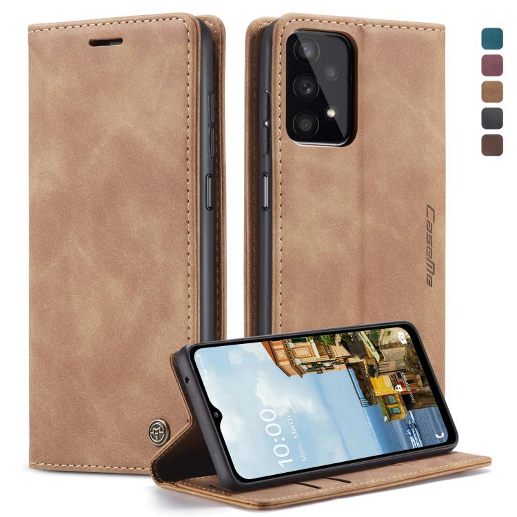 For Samsung Galaxy A32 5G CaseMe 013 Multifunctional Horizontal Flip Leather Case with Holder & Card Slot & Wallet(Brown) by CaseMe
