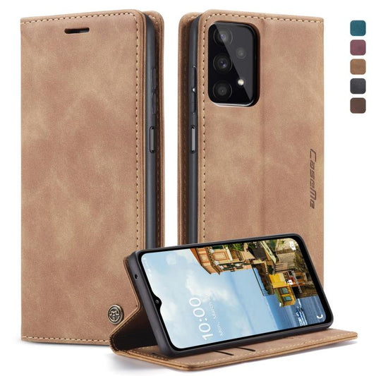 For Samsung Galaxy A32 5G CaseMe 013 Multifunctional Horizontal Flip Leather Case with Holder & Card Slot & Wallet(Brown) by CaseMe