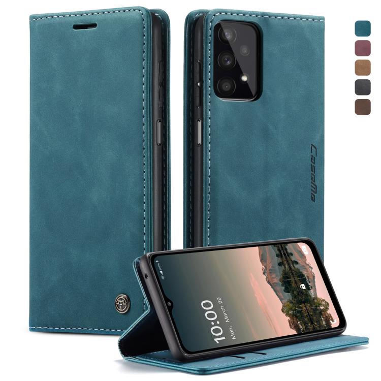 For Samsung Galaxy A32 5G CaseMe 013 Multifunctional Horizontal Flip Leather Case with Holder & Card Slot & Wallet(Blue) by CaseMe