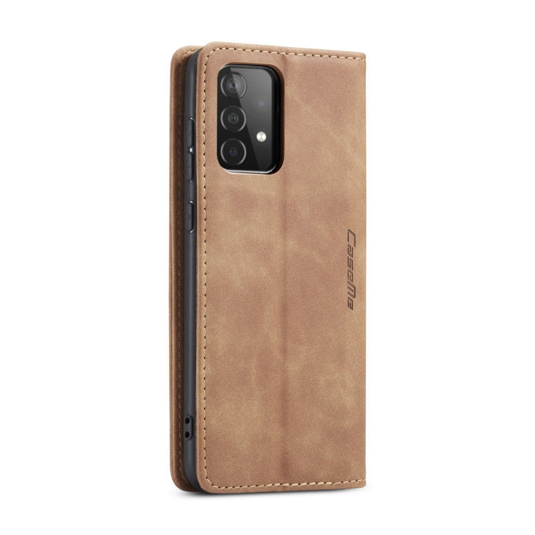 For Samsung Galaxy A52 5G / 4G CaseMe 013 Multifunctional Horizontal Flip Leather Case with Holder & Card Slot & Wallet(Brown) by CaseMe