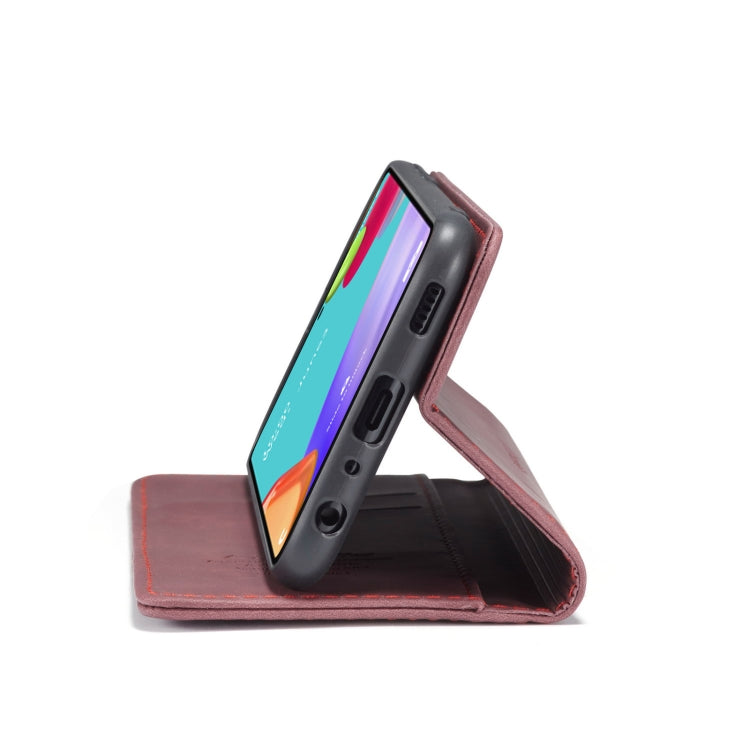 For Samsung Galaxy A52 5G / 4G CaseMe 013 Multifunctional Horizontal Flip Leather Case with Holder & Card Slot & Wallet(Wine Red) by CaseMe
