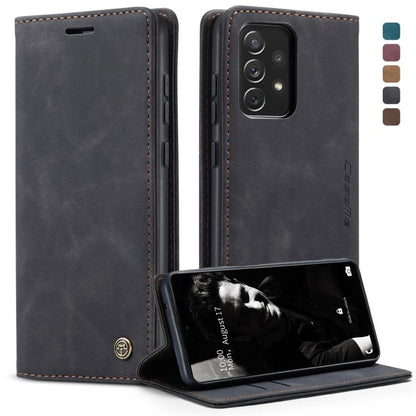 For Samsung Galaxy A72 5G / 4G CaseMe 013 Multifunctional Horizontal Flip Leather Case with Holder & Card Slot & Wallet(Black) by CaseMe