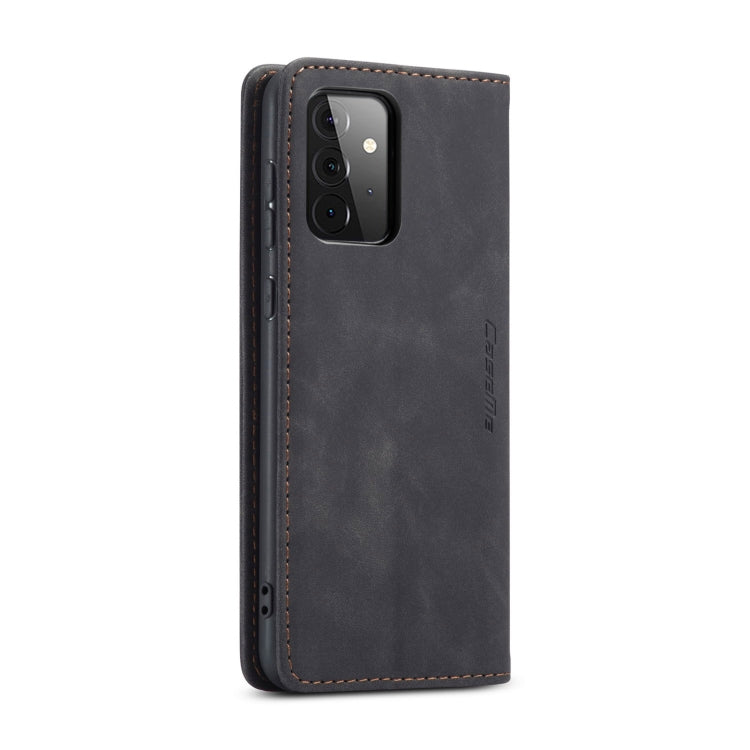 For Samsung Galaxy A72 5G / 4G CaseMe 013 Multifunctional Horizontal Flip Leather Case with Holder & Card Slot & Wallet(Black) by CaseMe