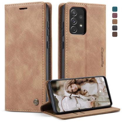 For Samsung Galaxy A72 5G / 4G CaseMe 013 Multifunctional Horizontal Flip Leather Case with Holder & Card Slot & Wallet(Brown) by CaseMe
