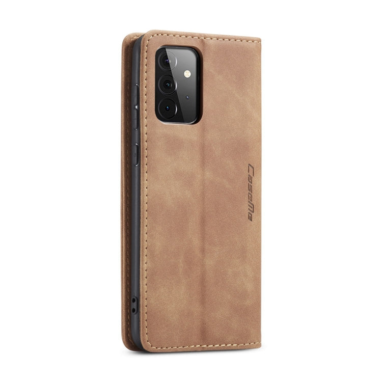 For Samsung Galaxy A72 5G / 4G CaseMe 013 Multifunctional Horizontal Flip Leather Case with Holder & Card Slot & Wallet(Brown) by CaseMe