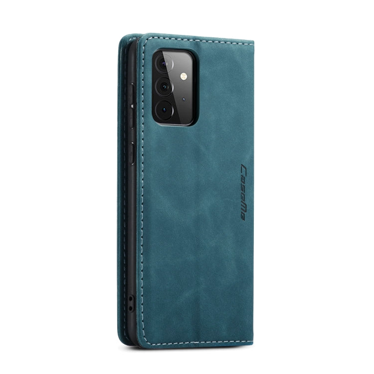 For Samsung Galaxy A72 5G / 4G CaseMe 013 Multifunctional Horizontal Flip Leather Case with Holder & Card Slot & Wallet(Blue) by CaseMe